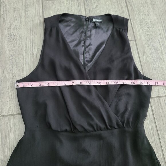 Express womens Black Ruffle Mini Dress size XS - Picture 7 of 11